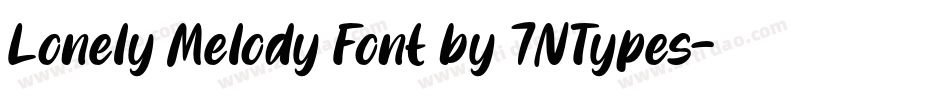 Lonely Melody Font by 7NTypes字体转换